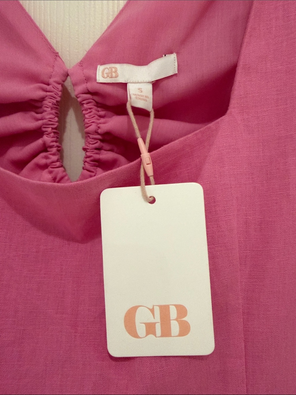 Gianni Bini Pink Square-Neck Puff-Sleeve Midi Dress - Picture 3 of 5